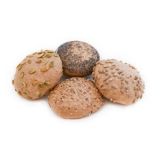 Bunte Dinkelbrötchen