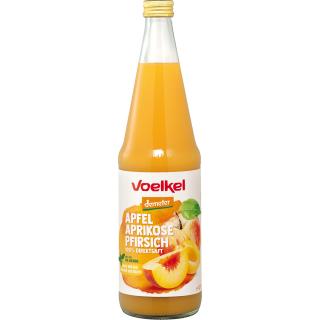 Apfel-Aprikose-Pfirsich-Saft