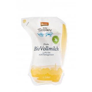 Vollmilch mind. 3,7% im MILCHBEUTEL Brodowin