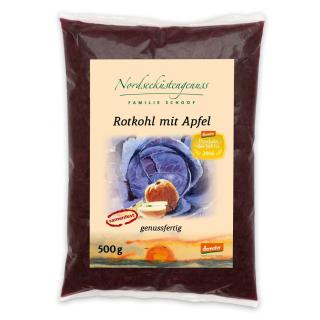 Demeter Apfel-Rotkohl im 500g - Beutel