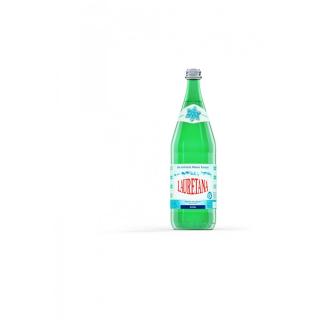 OHNE'' Lauretana-Mineralwasser 1Ltr.-Glas