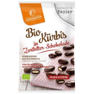 Kürbis in Zartbitterschokolade  50g