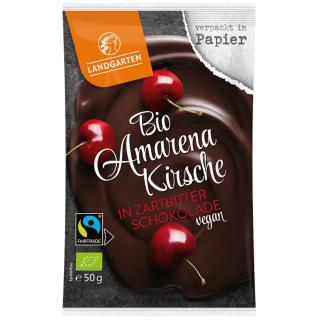 Amarenakirsche in Zartbitterschokolade  50g